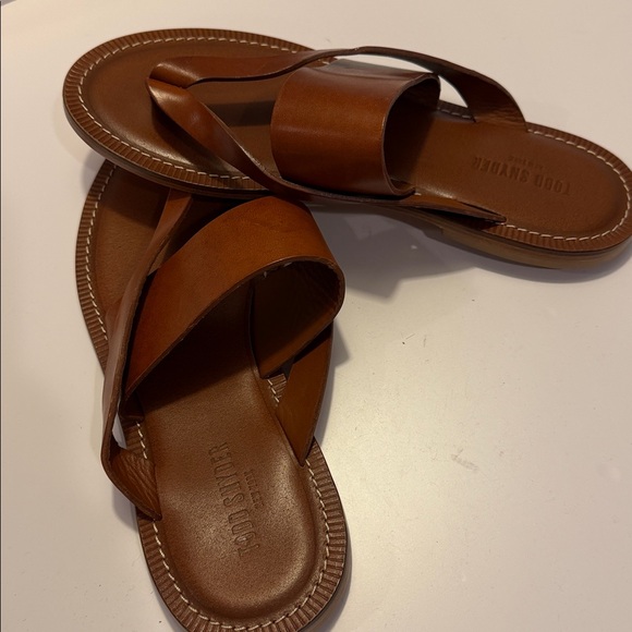 Todd Snyder Brown Leather Sandals Sz 10.  NWOB. Box27 main image 4